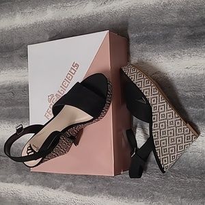 Fergalicious Wedge Sandals NWT Size 9.5